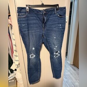 Old Navy Distressed Blue Jeans